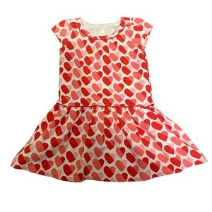 Gymboree heart print drop waist dress
